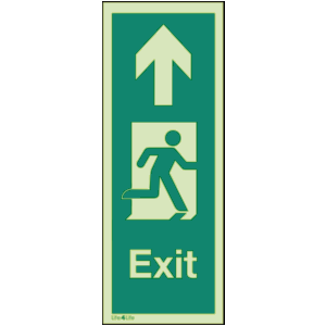 Exit Signs Vertical - Exit Vertical Arrow Up