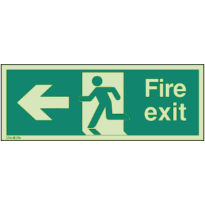 Fire Exit Signs - Fire Exit Arrow Left