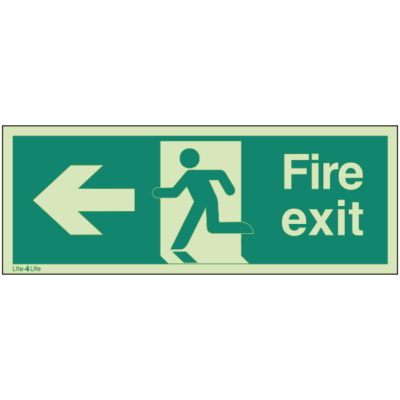 Fire Exit Signs - Fire Exit Arrow Left