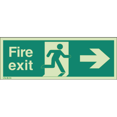 Fire Exit Signs - Fire Exit Arrow Right