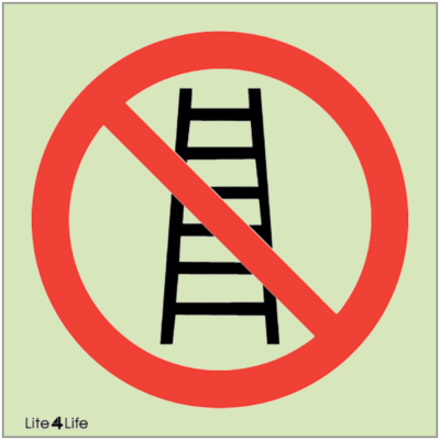 General Prohibitions - Ladders prohibited symbol