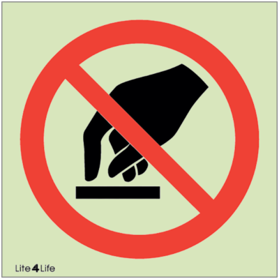 General Prohibitions - Do not touch symbol