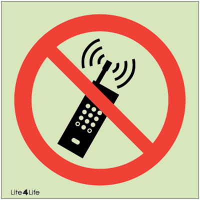 General Prohibitions - Do not use mobile phone symbol