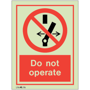 General Prohibitions - Do not operate with text