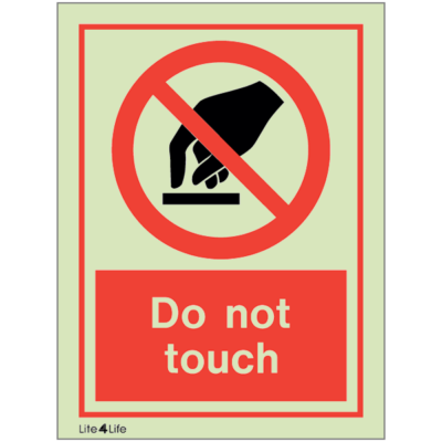 General Prohibitions - Do not touch with text