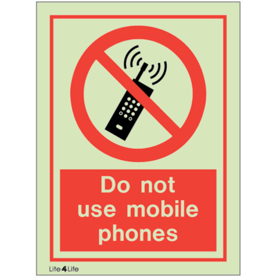 General Prohibitions - Do not use mobile phones with text