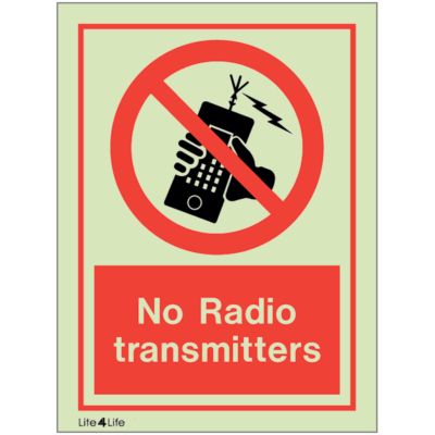 General Prohibitions - No radio transmitters with text