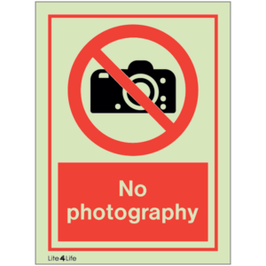 General Prohibitions - Photography prohibited