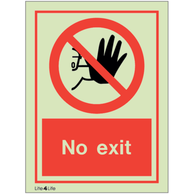 General Prohibitions - No exit with text