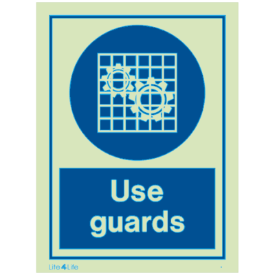 Personal Protective Equipment - Use Guards with text