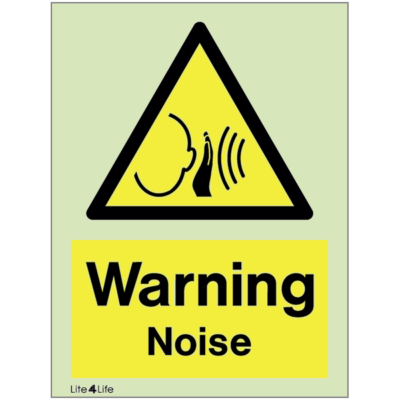 Warning signs - Warning noise with text