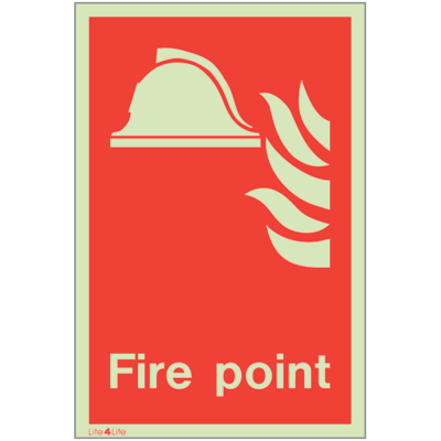 Fire Emergency Equipment & Assistance - Fire Point symbol (with text)