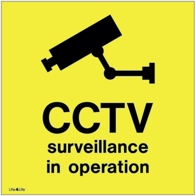 Warning signs - CCTV surveillance in operation