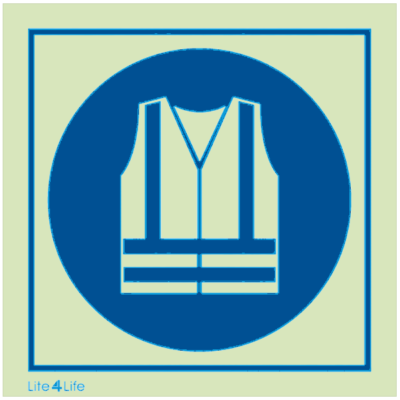 Personal Protective Equipment - Wear high visibility clothing symbol