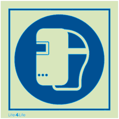 Personal Protective Equipment - Use welding mask symbol