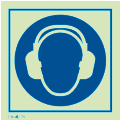 Personal Protective Equipment - Wear ear protection symbol