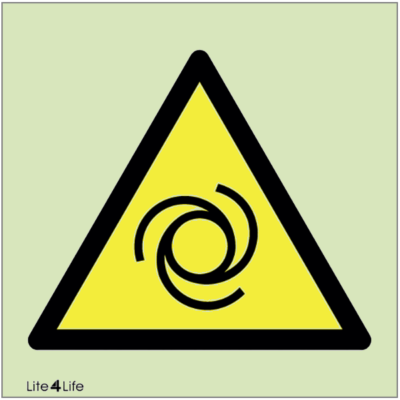 Warning signs - Warning rotating start motor symbol