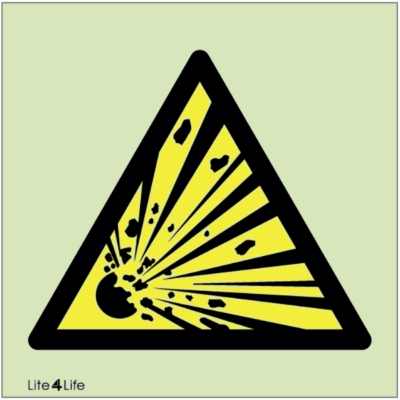 Warning signs - Warning explosive symbol