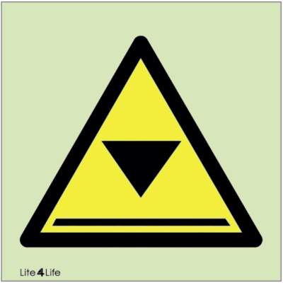 Warning signs - Warning limited headroom symbol