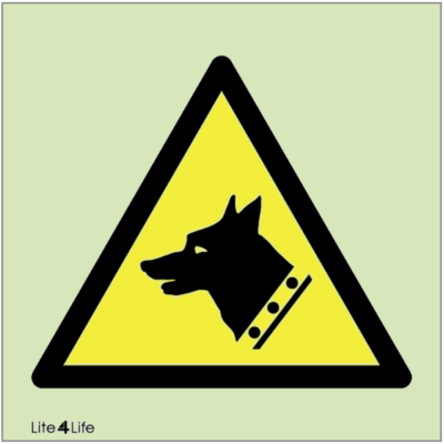 Warning signs - Warning guard dog symbol