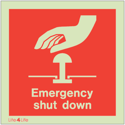 Fire Emergency Equipment & Assistance - Emergency Shut Down (with text)