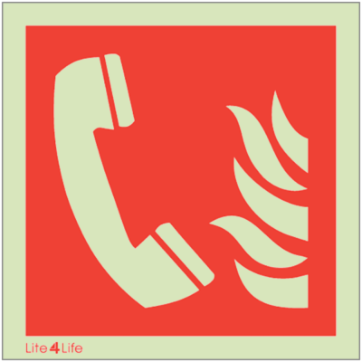 Fire Emergency Equipment & Assistance - Fire telephone Symbol