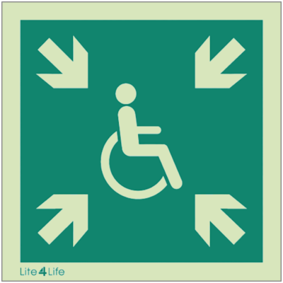 Disability, Special Needs & Mobility Assistance - Safe area symbol