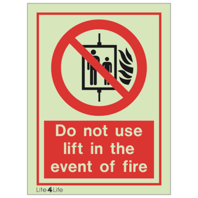 General Prohibitions - Do Not Use Lift In The Event Of A Fire