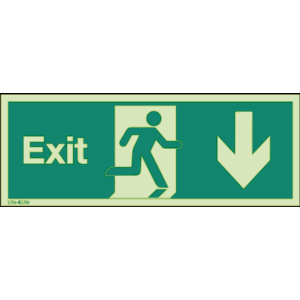 Exit Signs - Exit Arrow Down