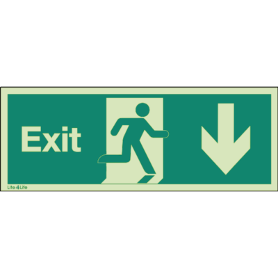 Exit Signs - Exit Arrow Down