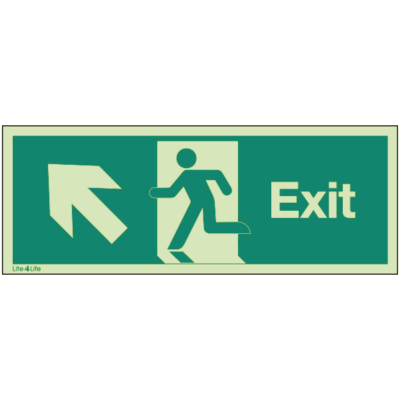 Exit Signs - Exit Arrow Up Left