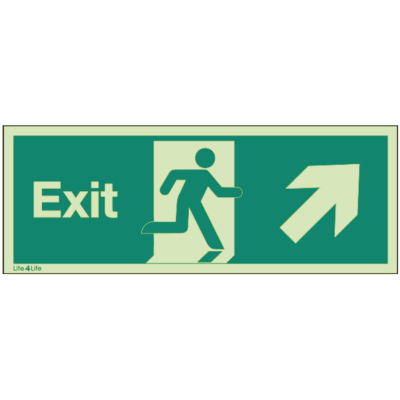 Exit Signs - Exit Arrow Up Right