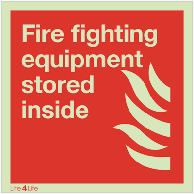 Fire Fighting Equipment - Fire fighter equipment stored inside