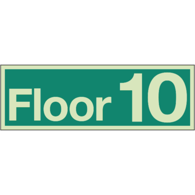 Floor Identification Numbers - Floor 10