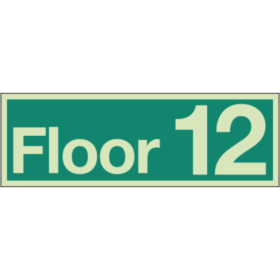 Floor Identification Numbers - Floor 12