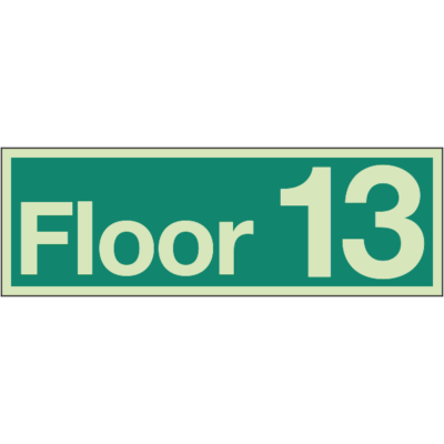 Floor Identification Numbers - Floor 13