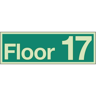 Floor Identification Numbers - Floor 17