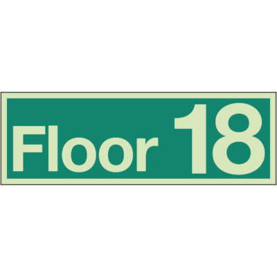 Floor Identification Numbers - Floor 18