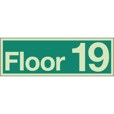 Floor Identification Numbers - Floor 19