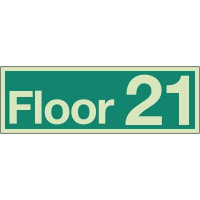 Floor Identification Numbers - Floor 21