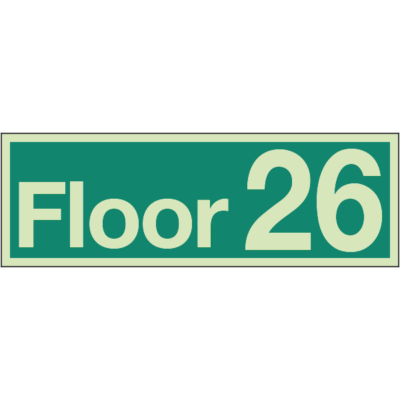 Floor Identification Numbers - Floor 26