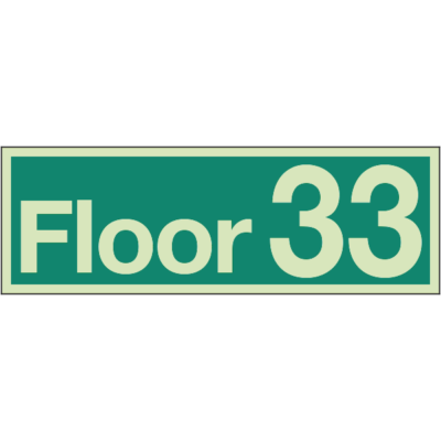 Floor Identification Numbers - Floor 33