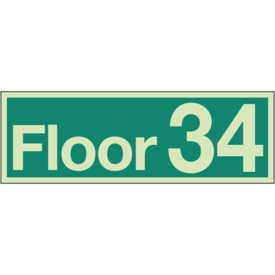 Floor Identification Numbers - Floor 34