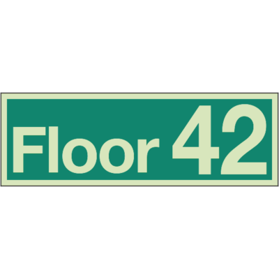 Floor Identification Numbers - Floor 42