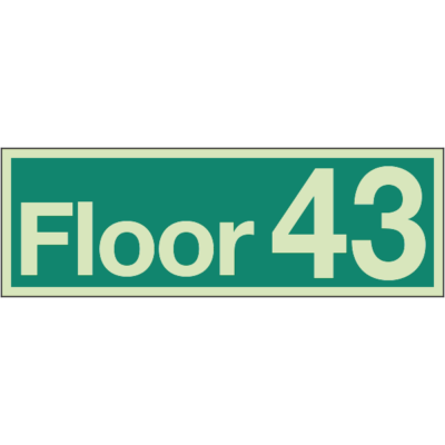 Floor Identification Numbers - Floor 43