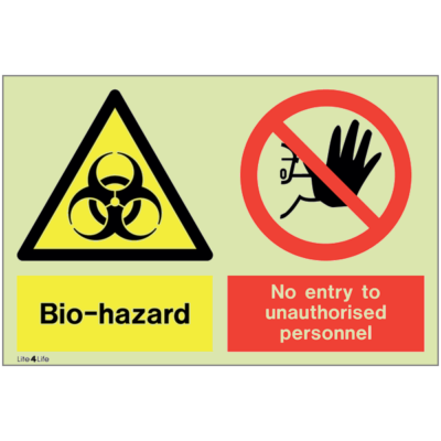 Warning signs - Warning Bio-hazard - No entry for unauthorised personnel