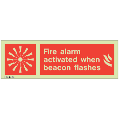 Fire Emergency Equipment & Assistance - Fire alarm activated when beacon flashes