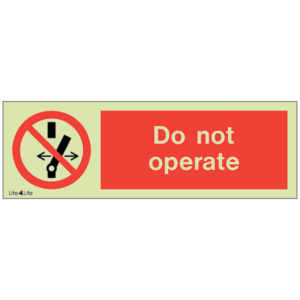 General Prohibitions - Do not operate (landscape)