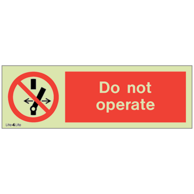 General Prohibitions - Do not operate (landscape)