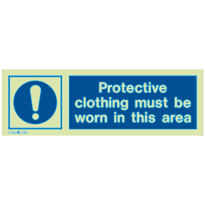 Personal Protective Equipment - Protective clothing must be worn in this area